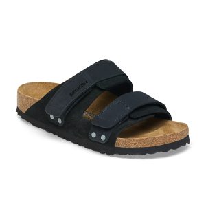 Uji Black Suede/Nubuck Leather